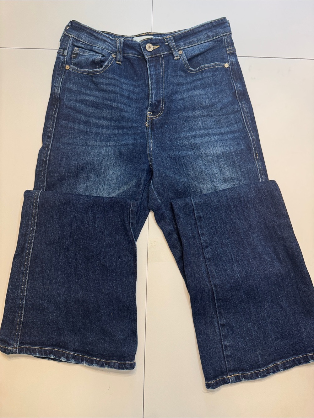 KanCan Men's Dark Wash Bootcut Jeans